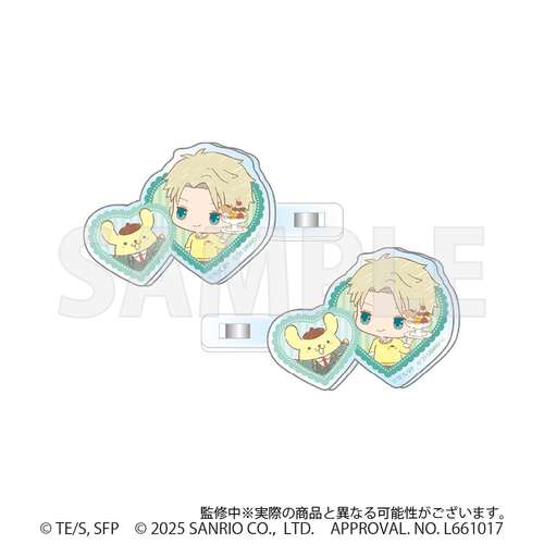 SPY x FAMILY Sanrio Characters Multi Clip 2 Piece Set Loid Forger & Pompompurin