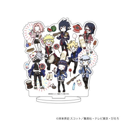 Chara Acrylic Figure "Naruto &amp; Boruto" 64 / Group Design Summer Festival Ver. (Graff Art Illustration)