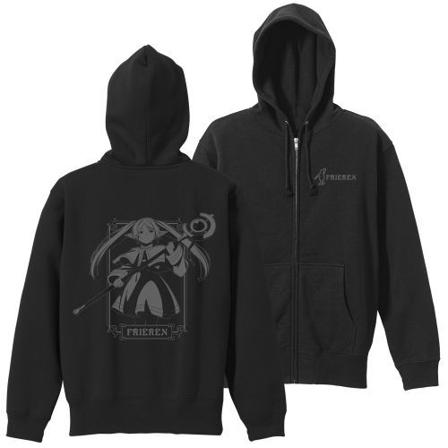 Frieren: Beyond Journey's End Zippered Hoodie [Frieren: Beyond Journey's End] BLACK / XL