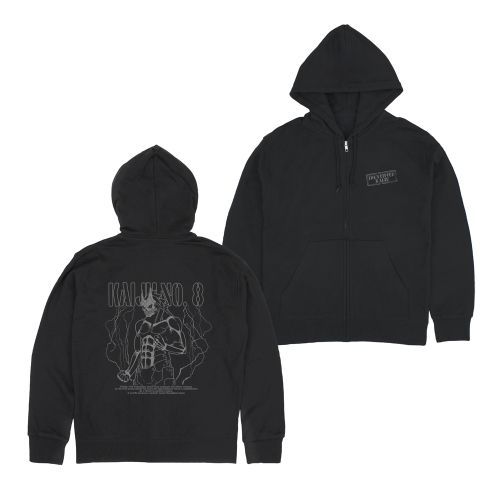 Kaiju No.8 Zippered Hoodie [Kaiju No.8] BLACK / S