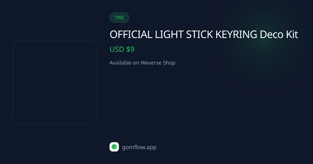 TWS — OFFICIAL LIGHT STICK KEYRING Deco Kit | GOMflow | Frenzee